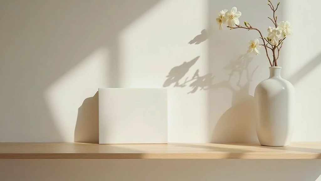 Close-up of minimalist shelf displaying single decorative object with surrounding empty space, demonstrating restraint in styling